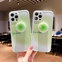 Korea ins Wind gradient green applicable iPhone12 Apple 11 phone case X soft silicone XR womens 8plus all-inclusive 7p set xsmax anti-drop simple pro net red m