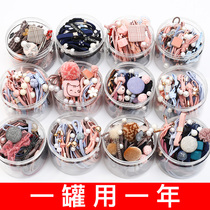 High Elasticity Black Hair Ring Base Zal Hair Rubber Band Head Rope Lady Brief Temperament Hair Rope Korea Children Hair Accessories