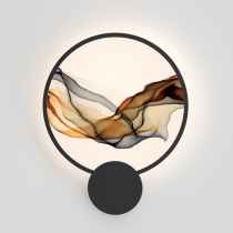  Modern light luxury wall lamp Bedroom bedside lamp Aisle stair lamp Simple round creative living room TV background wall lamp