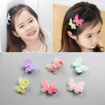 Childrens hair accessories bow Lady snow yarn hairclip Princess hairpin Korean Pearl Girl headdress baby safety clip