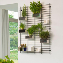 Nordic minimalist Wrought iron wall decoration grid barbed wire Photo wall message board Restaurant background grid DIY decoration