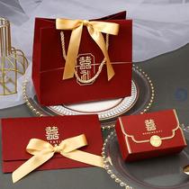 New invitations ins wedding wedding banquet invitation candy box three-piece set of high-level atmosphere creative style wedding gift box