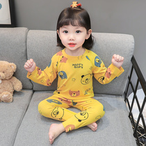 Girls autumn sweater pants winter Developer boneless girl baby autumn winter underwear childrens warm underwear suit