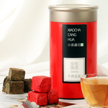 Bubble Fu black tea Hunan Anhua thousand two tea particles 210 grams authentic tea flower roll tea small Tuocha