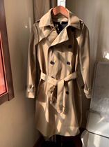  Spot 19 autumn and winter models simple classic mid-length lace-up waist thick jacket windbreaker