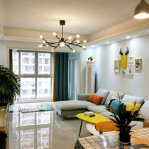  Nordic lamps Magic bean chandelier Modern simple atmosphere molecular lamp Living room Dining room Bedroom tree branch lighting Net red