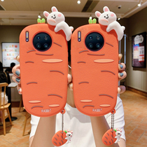 Applicable Huawei mate30 mobile phone shell p40pro Cubic cartoon groveling groveling p40 soft p30pro p30pro nova7pro all-bag anti-fall p30 creative cute cute cute 3 pao