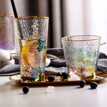 Phantom of the Opera Water Cup ins Creative Phnom Penh Colorful Hammer-eye Glass Electroplated Colorful Juice Cup Home High Temperature Resistant