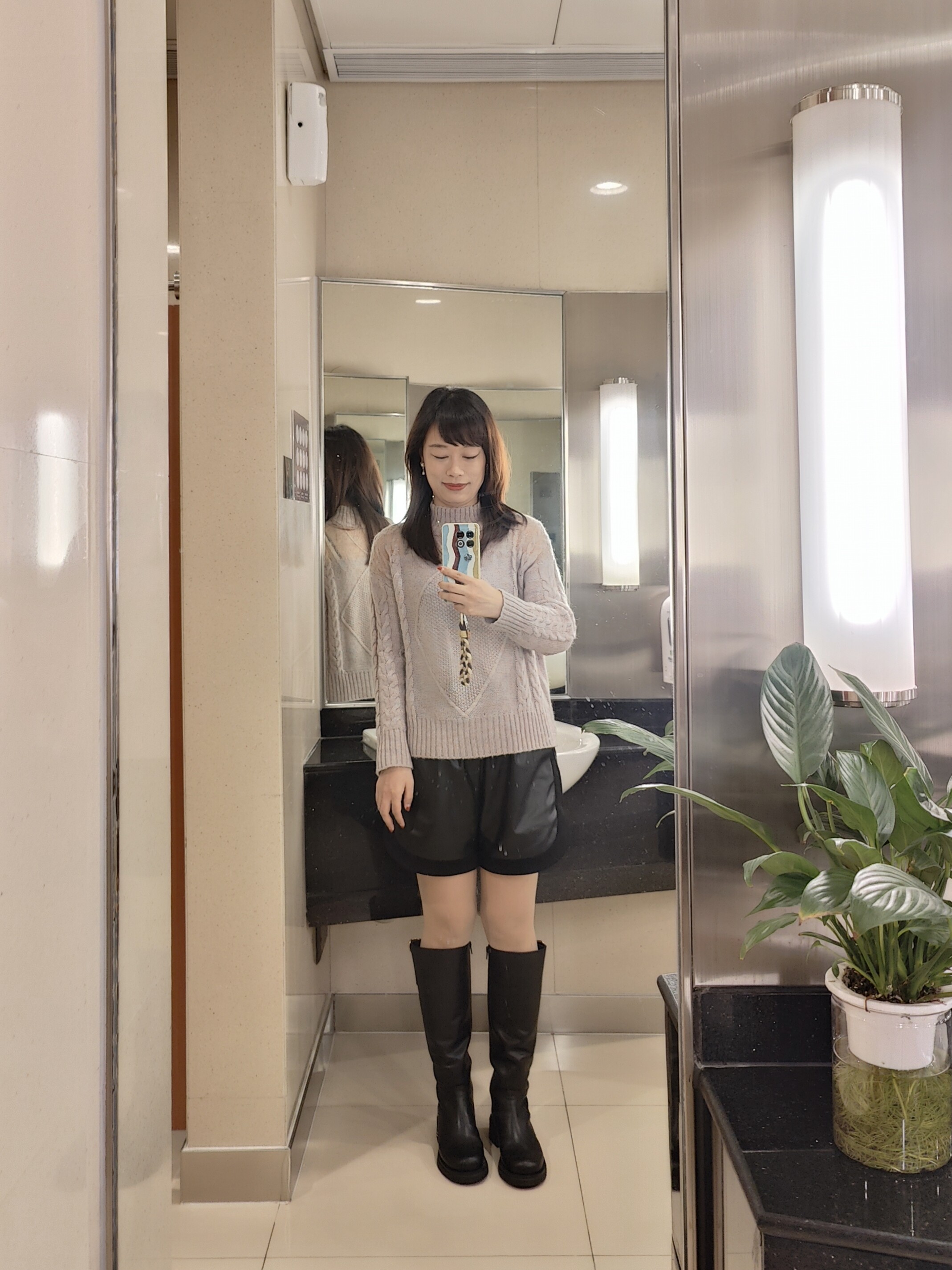 kisscat接吻猫[城市旅人]骑士靴，万茜方枪枪美洋同款真皮皮带扣复古英伦风