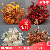 New Ai leaf potted flower Road Flower line flower row flower dot wedding hall finished table flower soft flower hipster