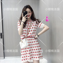 (cherry France) maje polo shirt collar suit skirt knit two sets of dress