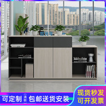 Office cabinet Information cabinet minimalist modern archives cabinet floor cabinet high cabinet wooden office cabinet