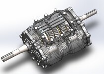 Manual transmission 3D model drawing Solidworks design