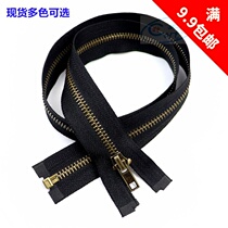 Metal Zipper 3 No. 5 Number Of Ancient Bronze Teeth Opening Tail Wholesale Clothes Jacket Jacket Leather Jacket Opening Copper Zipper