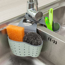 Dishable cloth drain basket kitchen household goods faucet rack put steel ball washing basin storage rack double layer