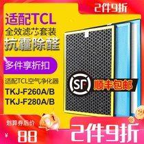 Adapting TCL air purifier HEPA activated carbon filter TKJ-F260B 280B 260A 280A filter element