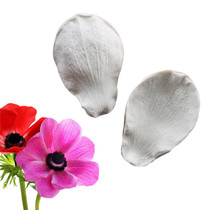 New product simulation British style turn sugar flower texture silicone mold die bread flower leaf mold anemone heart petals