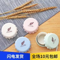 Creative portable wheat telescopic Cup travel portable folding Cup with lid outdoor travel washing water Cup home