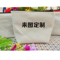 Pure cotton canvas change storage makeup data cable 1 personality creative customization plus printing logodoy hand-painted