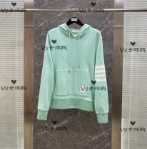 Thom Browne21 autumn and winter four-bar stitching hooded casual sweater for men and women