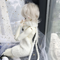 ()bjd baby clothes hand woven 4 points male baby sexy backless sweater