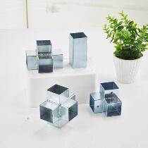 Square tube connection free of welding universal accessories 90-degree right angle two-pass three-way iron pipe guard rail square pipe connector