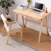 All solid wood desk home desktop computer desk student writing table simple bedroom learning table simple table chair