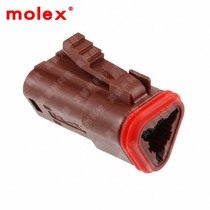 934452207(CONN PLUG HSG 3POS BROWN)