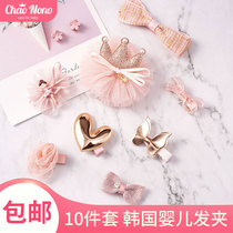 Korean children hairclip gift box bow baby headwear jewelry baby hair set New year hair accessories gift