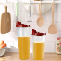 Tupperware oil pot 650ml kitchen seasoning soy sauce vinegar oil bottle oil tank sealed leak-proof 2-Piece official website