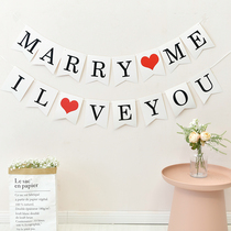 Seven New Years Valentines Day Romantic Surprise Sue Wedding Banner Wedding Wedding Wedding House Decoration Scene Arrangement Dress Code