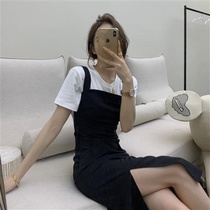 One-piece set womens spring and summer 2021 New Net red temperament professional wear skirt two-piece set of foreign air Age