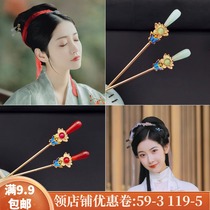 Ancient style jewelry accessories handmade Hanfu pair hairpin accessories Joker Ming court shake Song hair stick hairpin