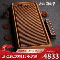 TOUCH MISS German electric Wood tea tray simple large thick thick 32 light luxury home office drainage tea table