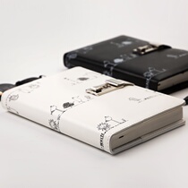 ? Handbook with buckle horizontal line inside page with lock password cute beautiful cat hipster diary girl heart simple