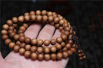 India Mysore Laoshan Sandalwood Sandalwood Buddha beads Rosary bracelet hand string 108 red meat sink Shunfeng