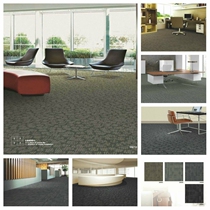Seahorse Carpet Nylon Print Carpet Striped Geometric Cube Office Carpet Soft Bottom T4000