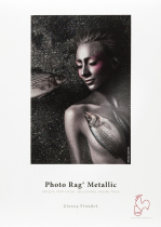 Haremmler Photography 340g Cotton Metal Art Paper Natural White Photo Rag Metallic 340