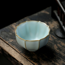 Tang Shunju Kiln Tea Cup Masters Cup Opening Film can raise personal special single cup Gongfu tea tasting cup ceramic tea set