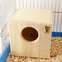 Seiko Chamfered Safe Squirrel Wood Kennel House Sleeping Bed Room Ultra-Thick Plate Pure Solid Wood Yellowhill House Overwinter Warm Nest