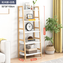 Trapezoidal Solid Wood Landing Multilayer Students Bookshelves Provincial Space Living-room Bookroom Bedrooms Simple Objects Storage Shelving Cabinet