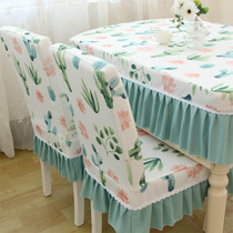 Factory custom household one-piece chair cover Square round tablecloth dining chair cover Fabric chair cover Set dining chair cover