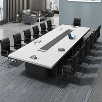 Office Furniture White Splicing Large Conference Table Minimalist Modern ten 10 12 20 20 Fashion Creative Long Table