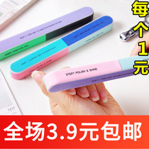 M407 nail tool repair nail file polishing strip six-sided manicure sponge file nail face grinding strip repair