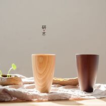 New Japanese white cedar cup Drinking cup Coffee milk cup Juice cold drink cup Anti-scalding wooden drinking cup