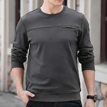 Long sleeve T-shirt for mens pure cotton 2021 new spring and autumn season trend easy to beat undershirt for mens clothing and clothing