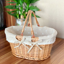Storage basket rattan picnic basket wicker fruit basket picnic storage basket storage basket photography basket storage basket basket