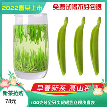2022 new tequila in English Mountain Cloud mist Mao pointed front spring shoots jade green tea Bulk bagged