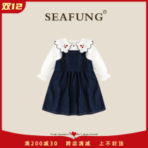 British Seafung children's clothing ~ Girls' dress Fall-air Girls' skirt Child princess skirt