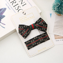 Korean version of ins simple hairclip bow hairpin card girl banghai clip spring fashion headdress female BB clip